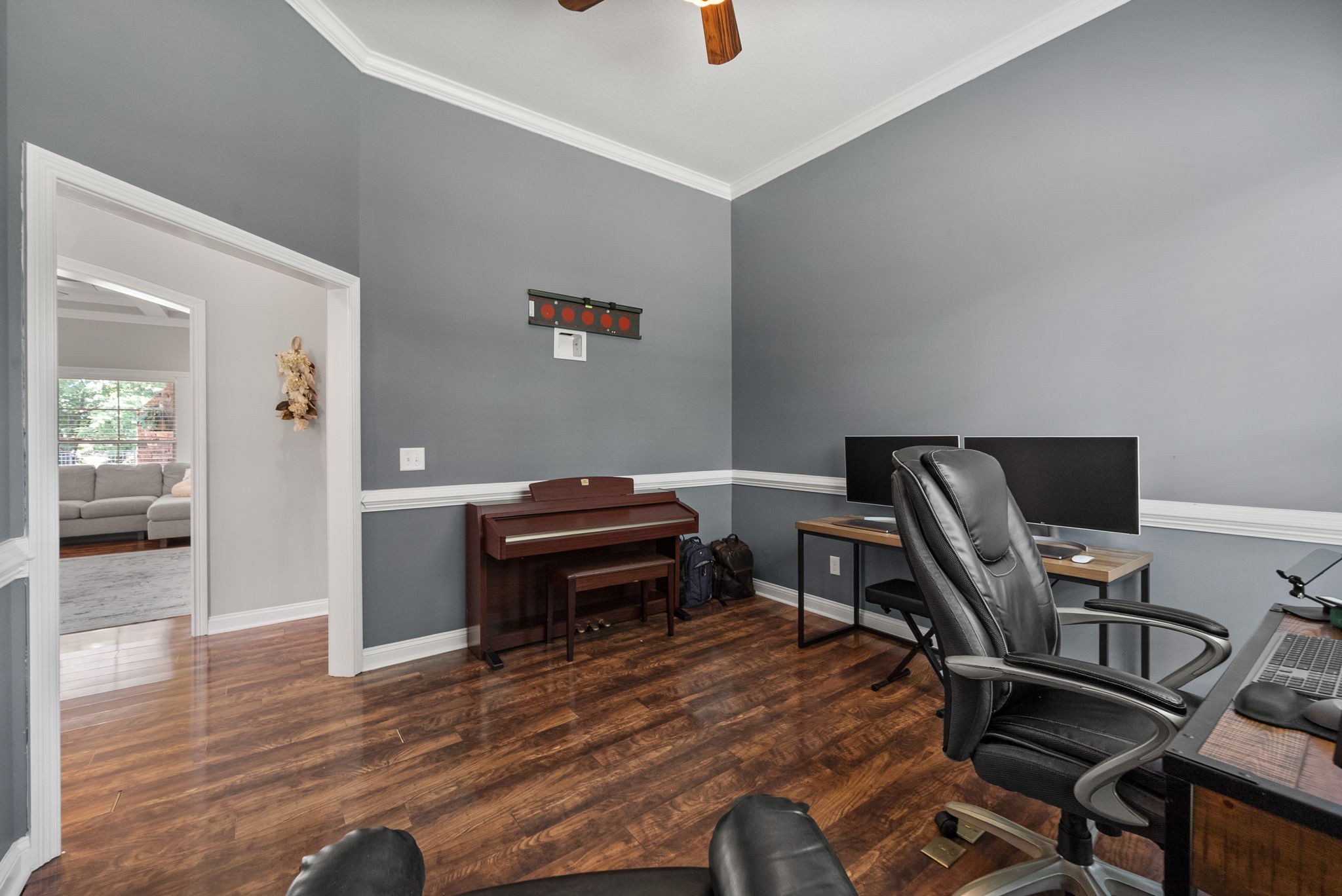 2976 Rossview Road Clarksville, TN 37043 - Photo 20 of 54 a view of a workspace with furniture and wooden floor
