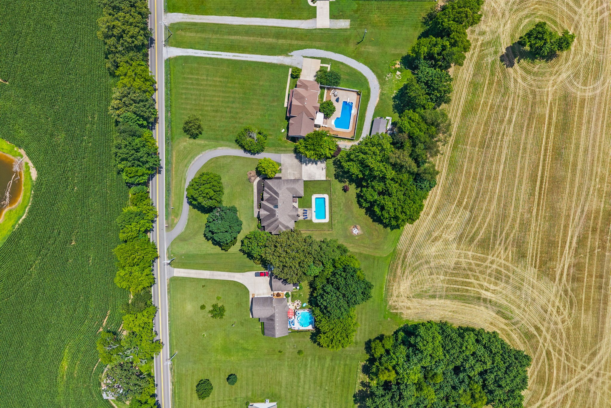 2976 Rossview Road Clarksville, TN 37043 - Photo 54 of 54 an aerial view of a house with a yard swimming pool and outdoor seating