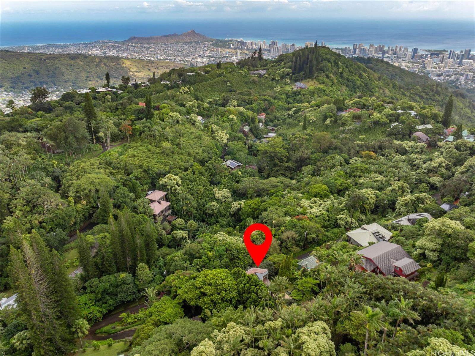 156 Forest Ridge Way Honolulu, HI 96822 - Photo 3 of 25 an aerial view of a house with a yard
