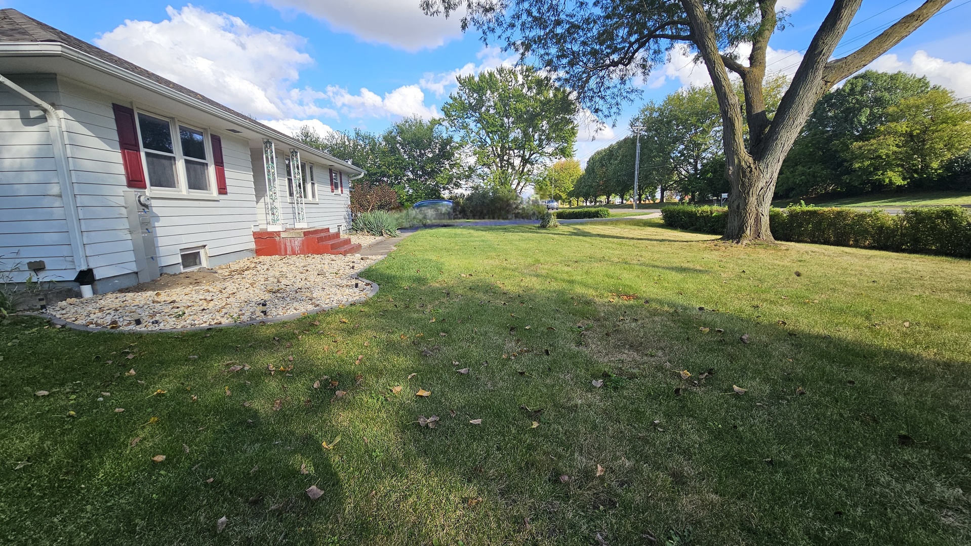 13658 East Flagg Road Rochelle, IL 61068 - Photo 4 of 65 a front view of house with yard and trees