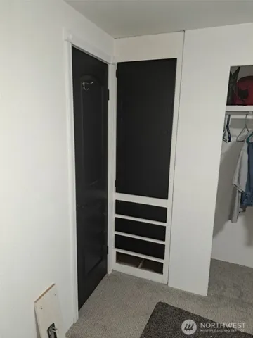 a view of closet area
