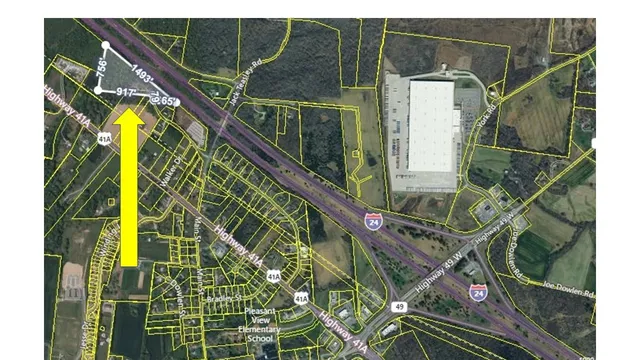 a bird view of a house