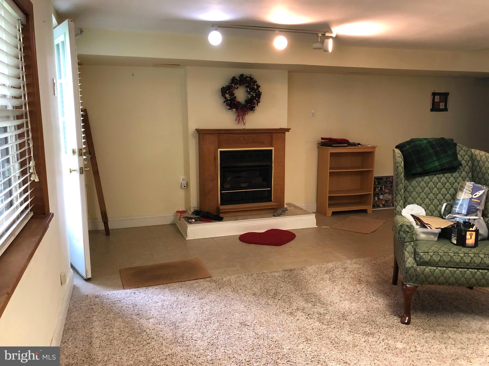 12714 Minden Road Philadelphia, PA 19154 - Photo 42 of 53 Finished Basement w/Gas Fireplace & Track Lighting