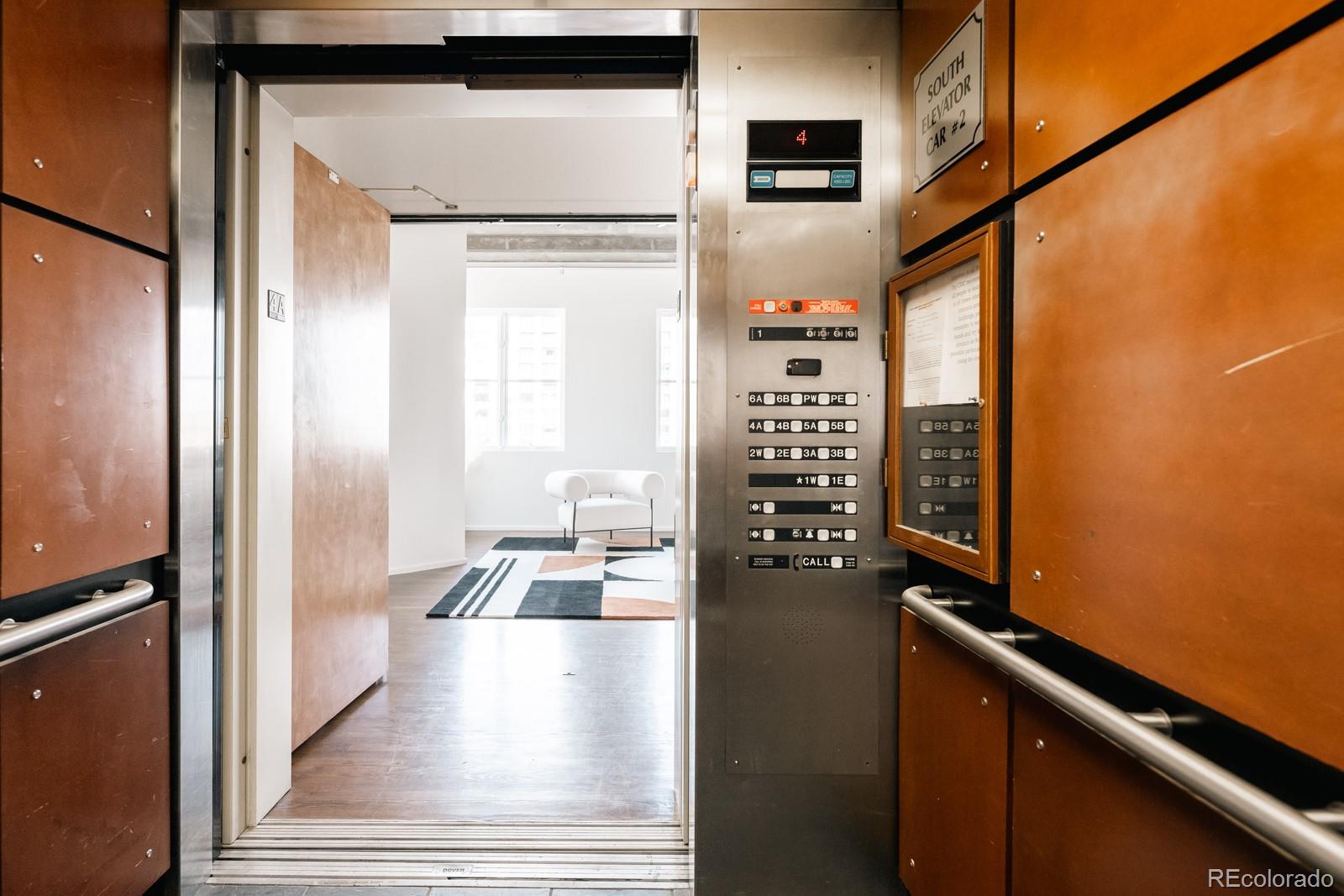 1735 19th Street, Unit 4A Denver, CO 80202 - Photo 4 of 25 a view of balcony and wooden floor