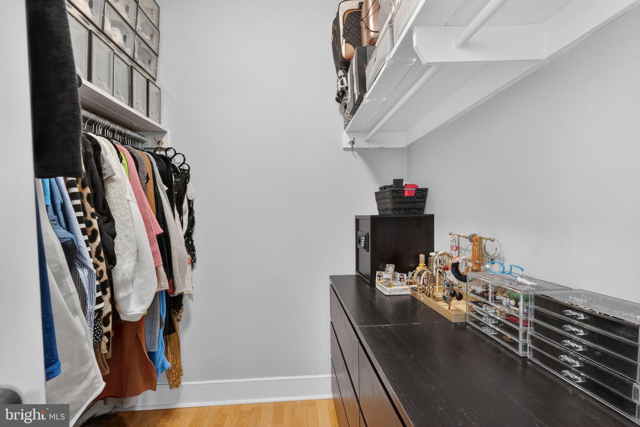 1220 Blair Mill Road, Unit 205 Silver Spring, MD 20910 - Photo 22 of 31 a view of walk in closet with clothes and shoes