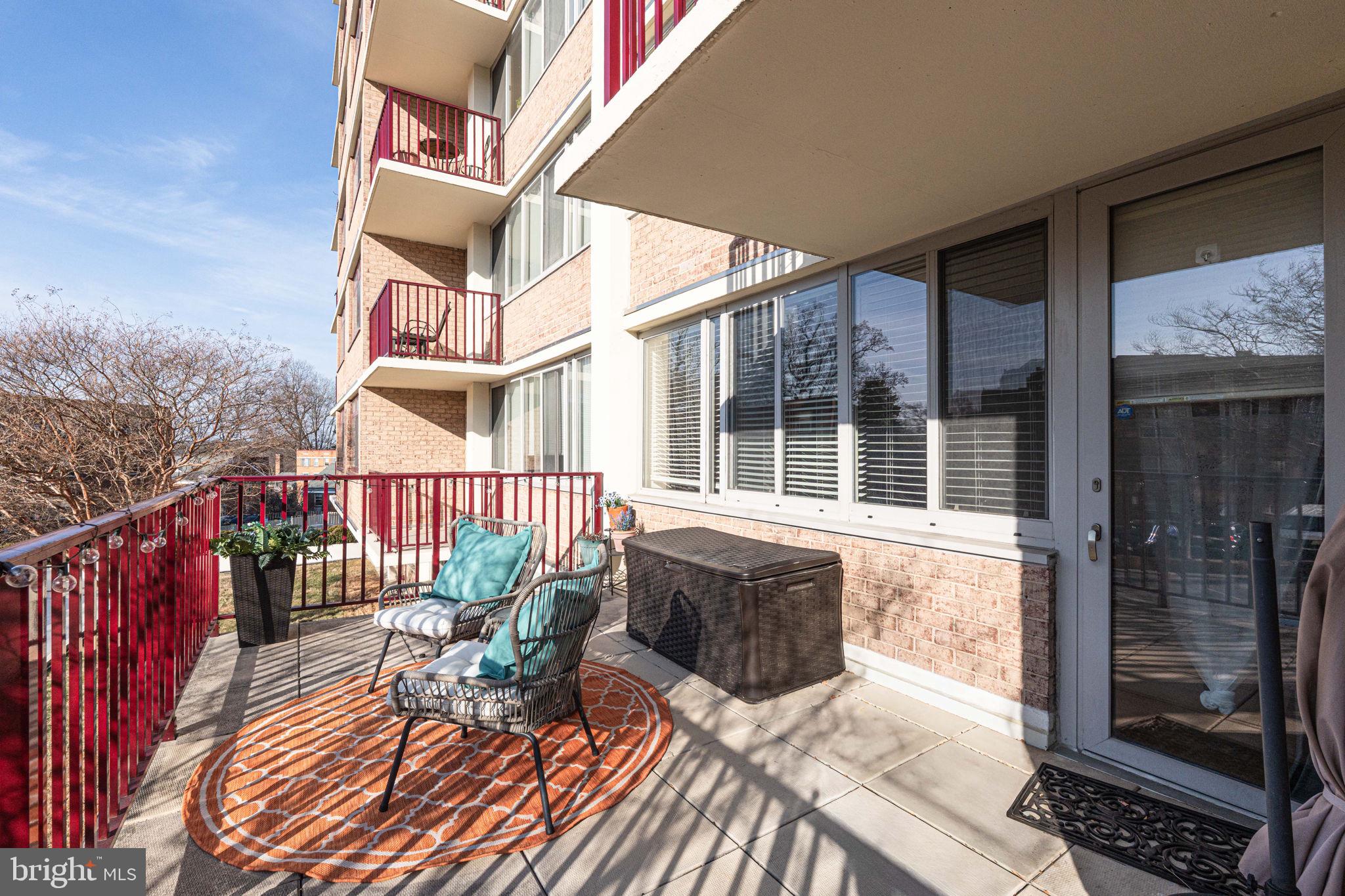 1220 Blair Mill Road, Unit 205 Silver Spring, MD 20910 - Photo 30 of 31 a view of balcony with a potted plant and barbeque oven