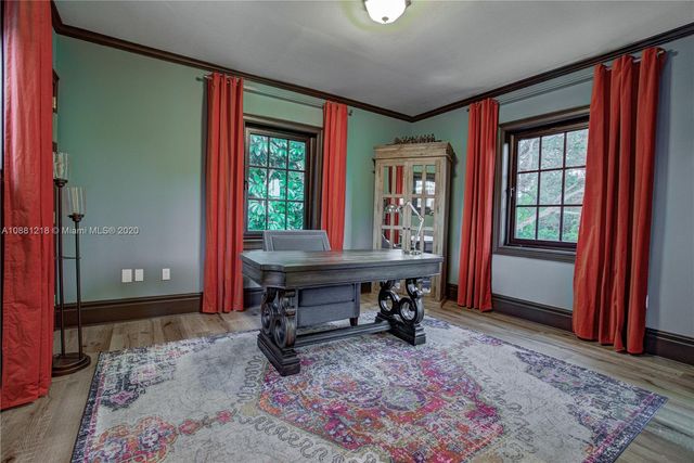 a room with furniture