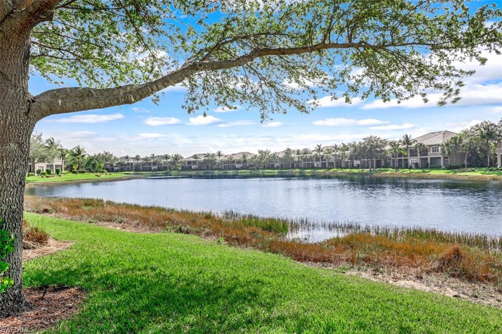 9224 Campanile Circle, Unit 101 Naples, FL 34114 - Photo 29 of 32 a view of a lake with a big yard