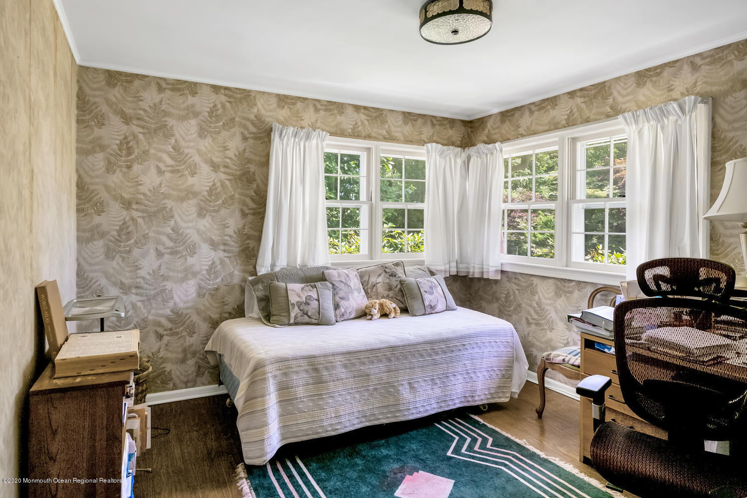 87 Bruce Road Red Bank, NJ 07701 - Photo 15 of 19 a bedroom with a bed and wooden floor