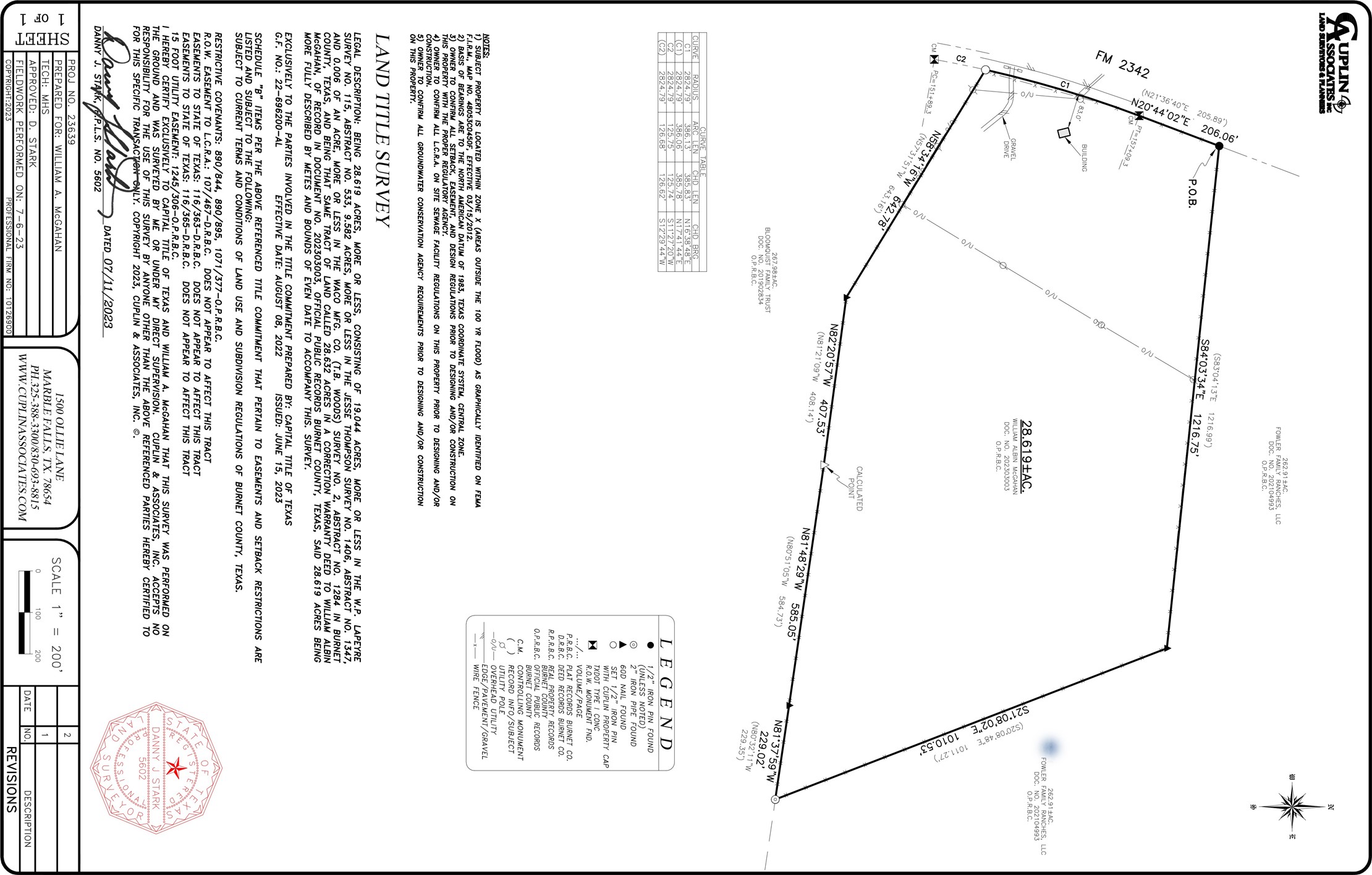2939 Fm-2342 Road Burnet, TX 78611 - Photo 26 of 28 Survey of the 28.619 acre Kingsland Ranch