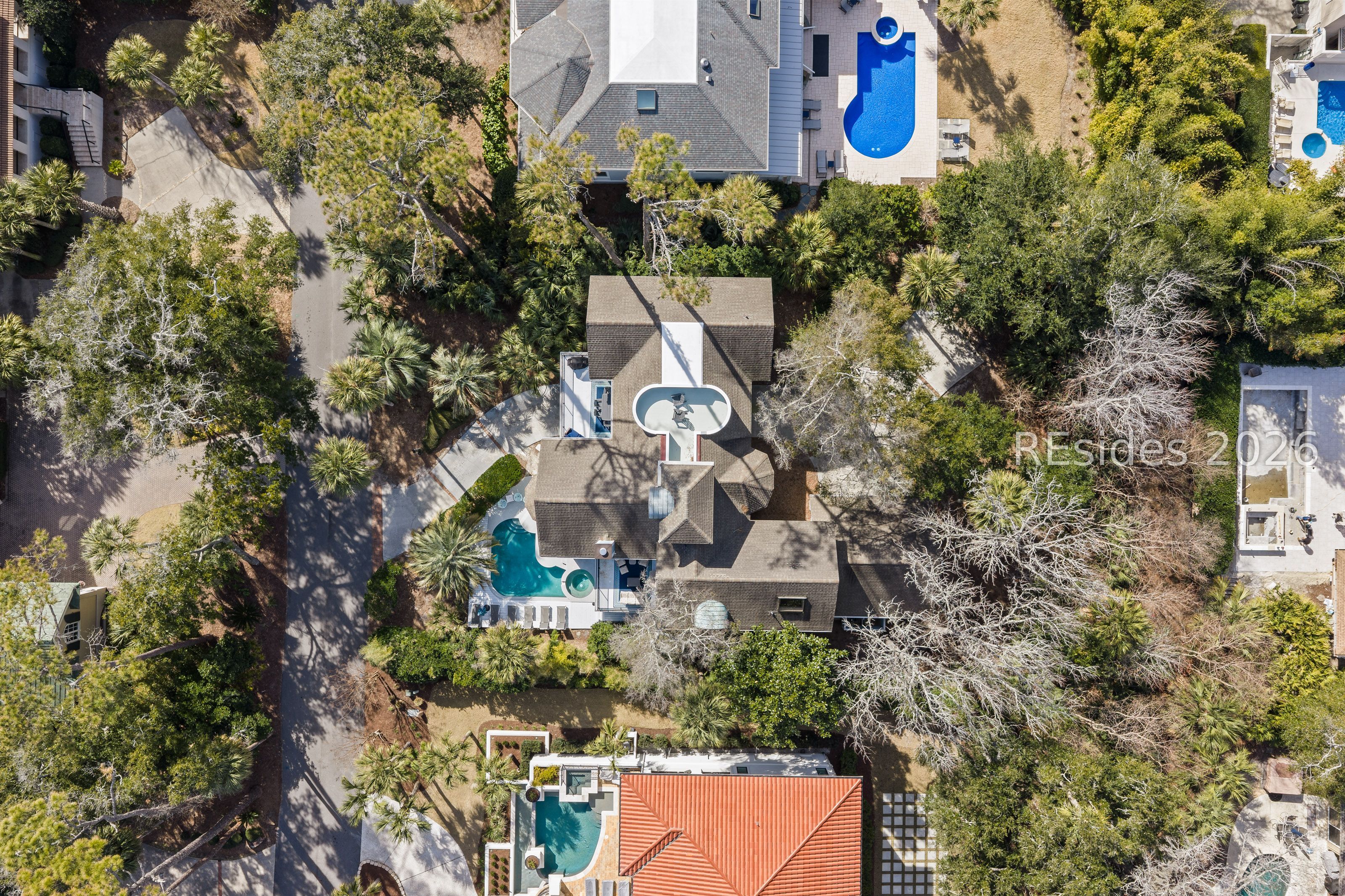 5 Brigantine Hilton Head Island, SC 29928 - Photo 39 of 41 house - overhead view