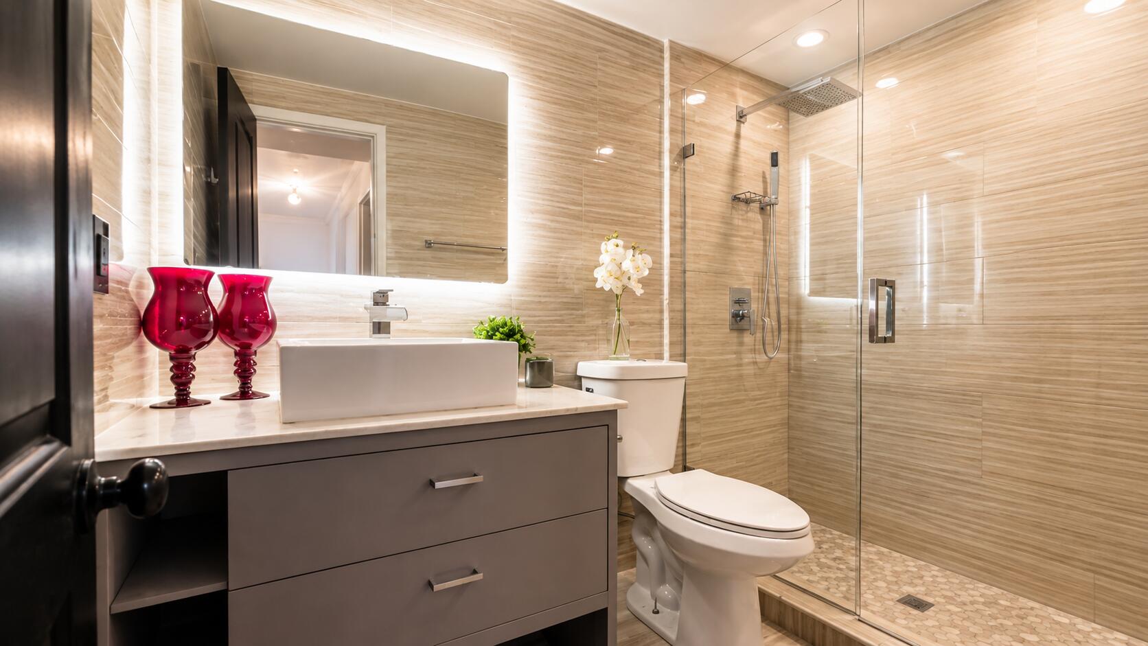 8801 West Sample Road, Unit 4 Coral Springs, FL 33065 - Photo 11 of 19 Modern Master Bathroom