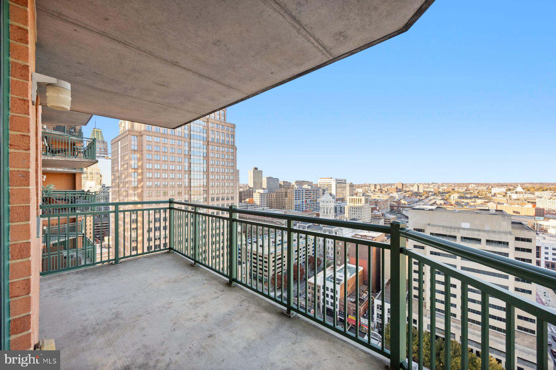 414 Water Street, Unit 2309 Baltimore, MD 21202 - Photo 27 of 36 a view of balcony with city