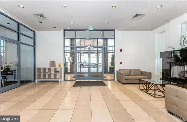 a view of a terrace with wooden floor