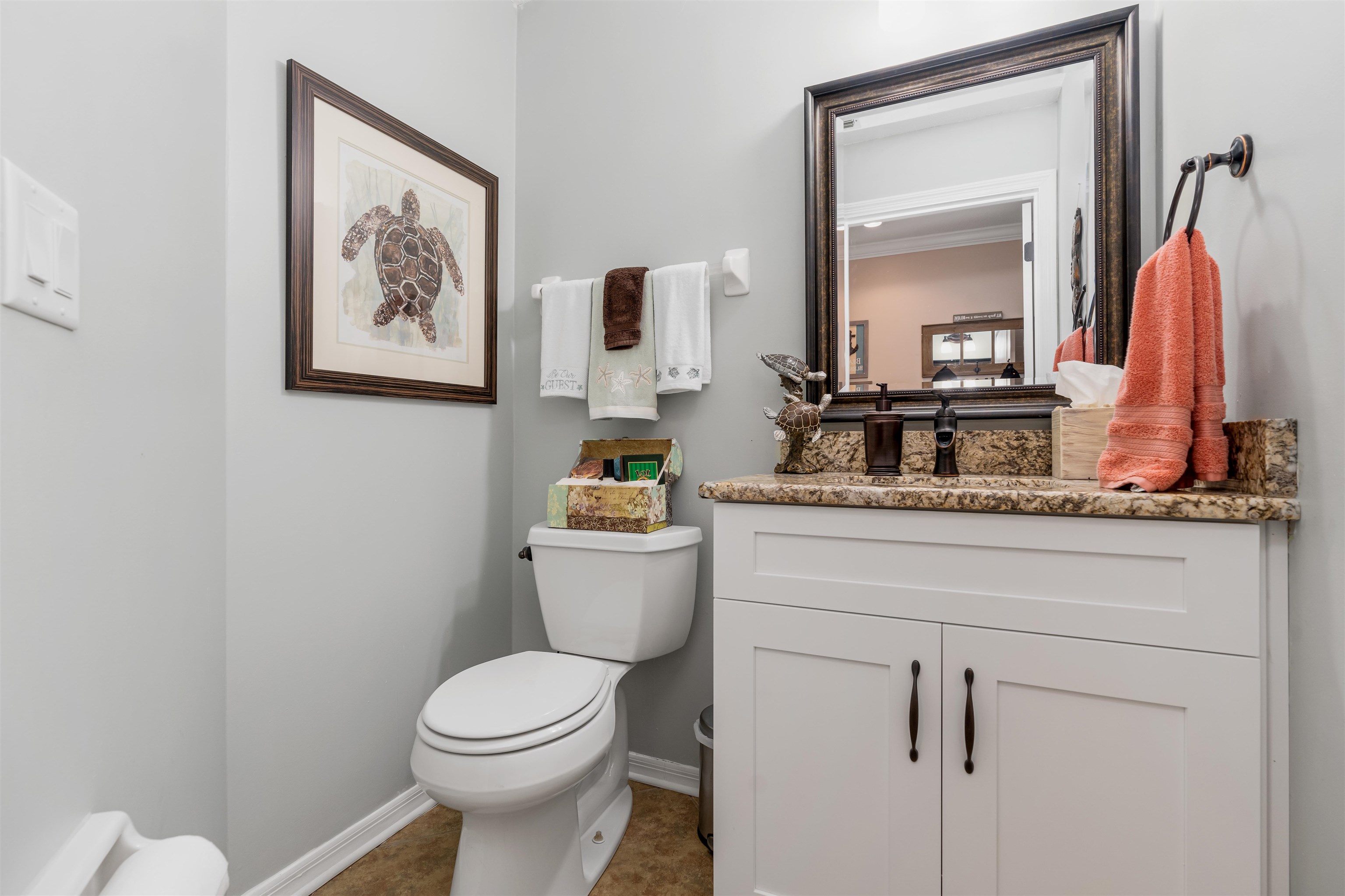 8200 A1A South St. Augustine, FL 32080 - Photo 11 of 41 Powder room on 2nd floor