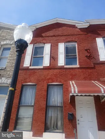 a front view of a building