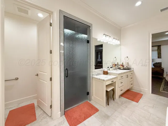 a storage room with empty racks