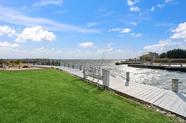 a park view with a bench