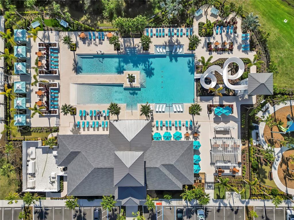 12408 Crystal Jade Way Parrish, FL 34219 - Photo 51 of 51 an aerial view of a house with swimming pool and outdoor seating