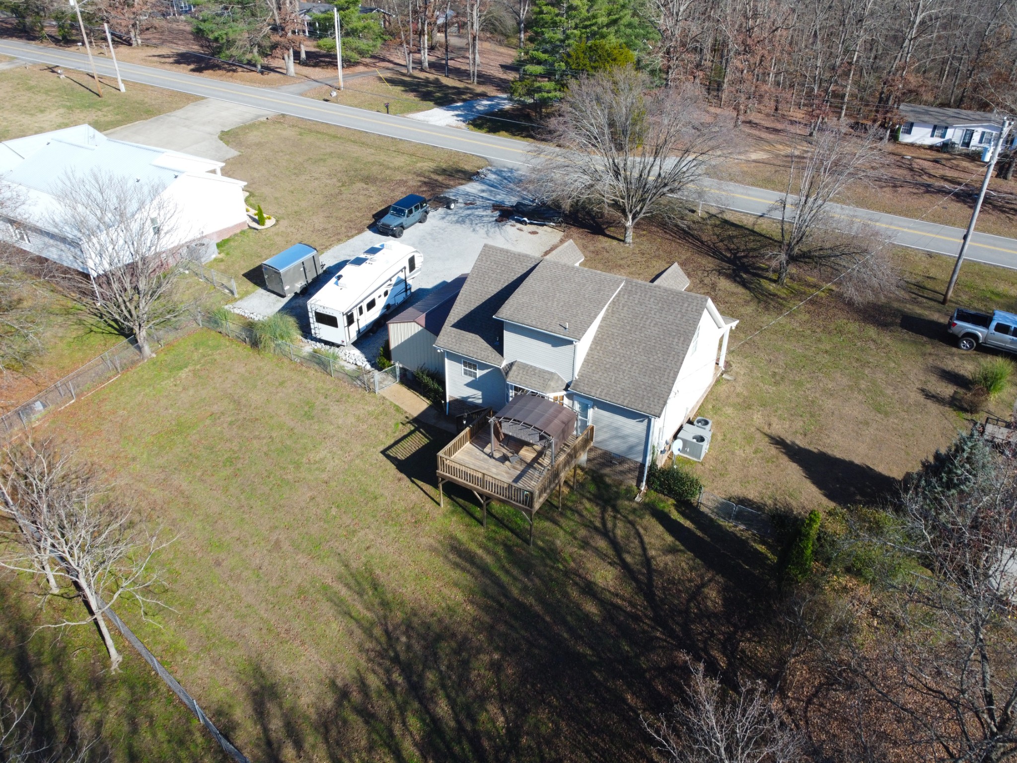 1168 West Grab Creek Road Dickson, TN 37055 - Photo 29 of 37 an aerial view of a house with outdoor space