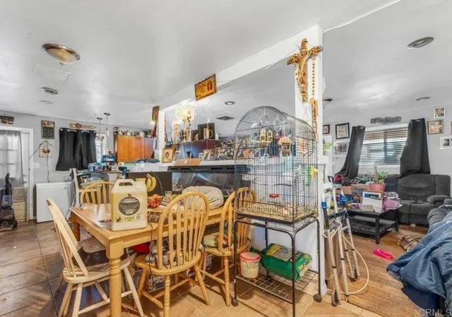 an aerial view of a city with streets