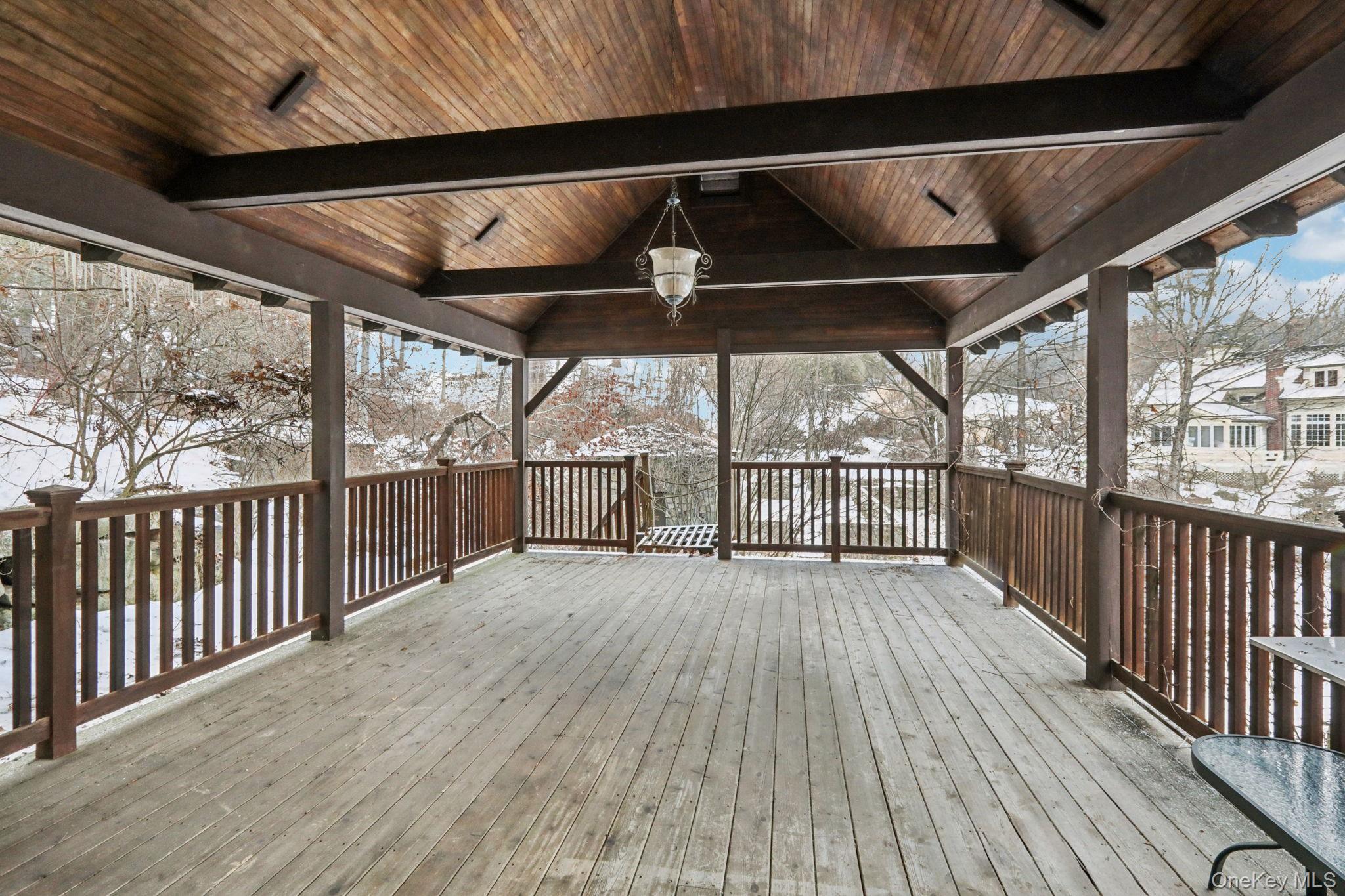 32 East Lake Stable Road Tuxedo Park, NY 10987 - Photo 44 of 49 a view of porch with wooden floor