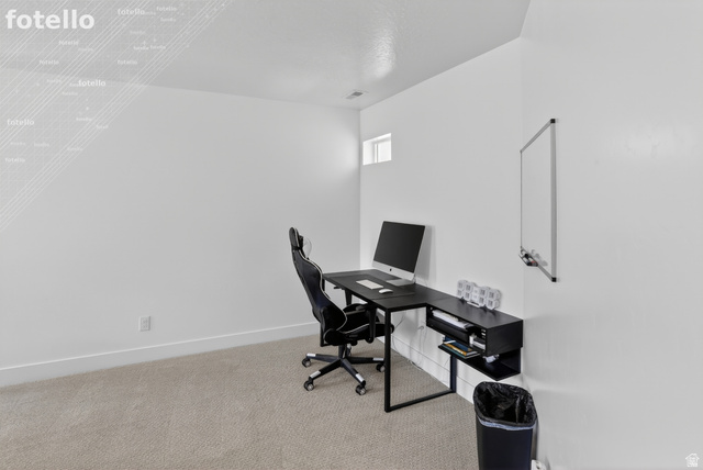 815 West Powderwood Lane Mapleton, UT 84664 - Photo 20 of 39 Office space featuring light colored carpet and baseboards