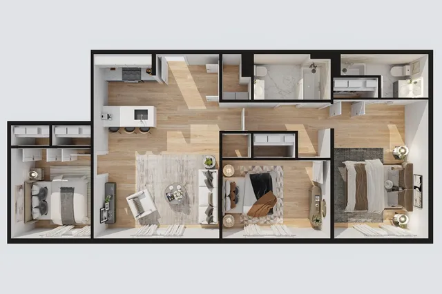 a view of a living room