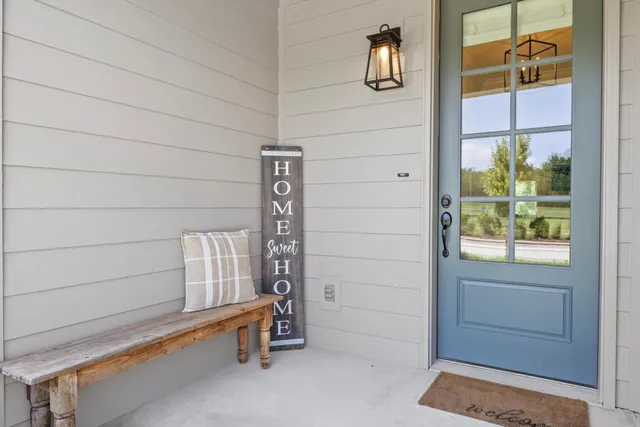 a view of an entryway door