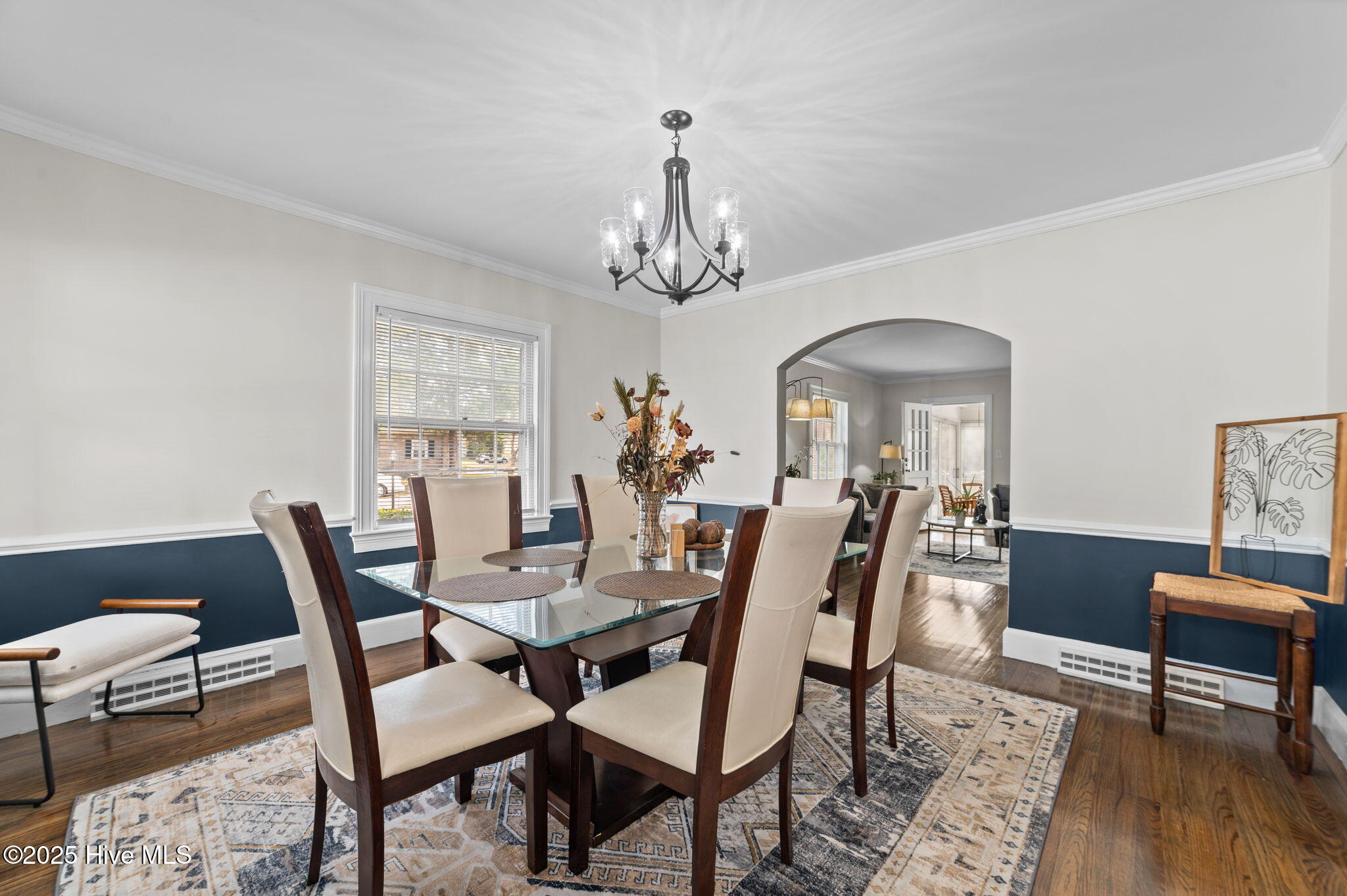 1500 Pollock Street Kinston, NC 28501 - Photo 12 of 51 Formal Dining Room w/ Arched Entryway