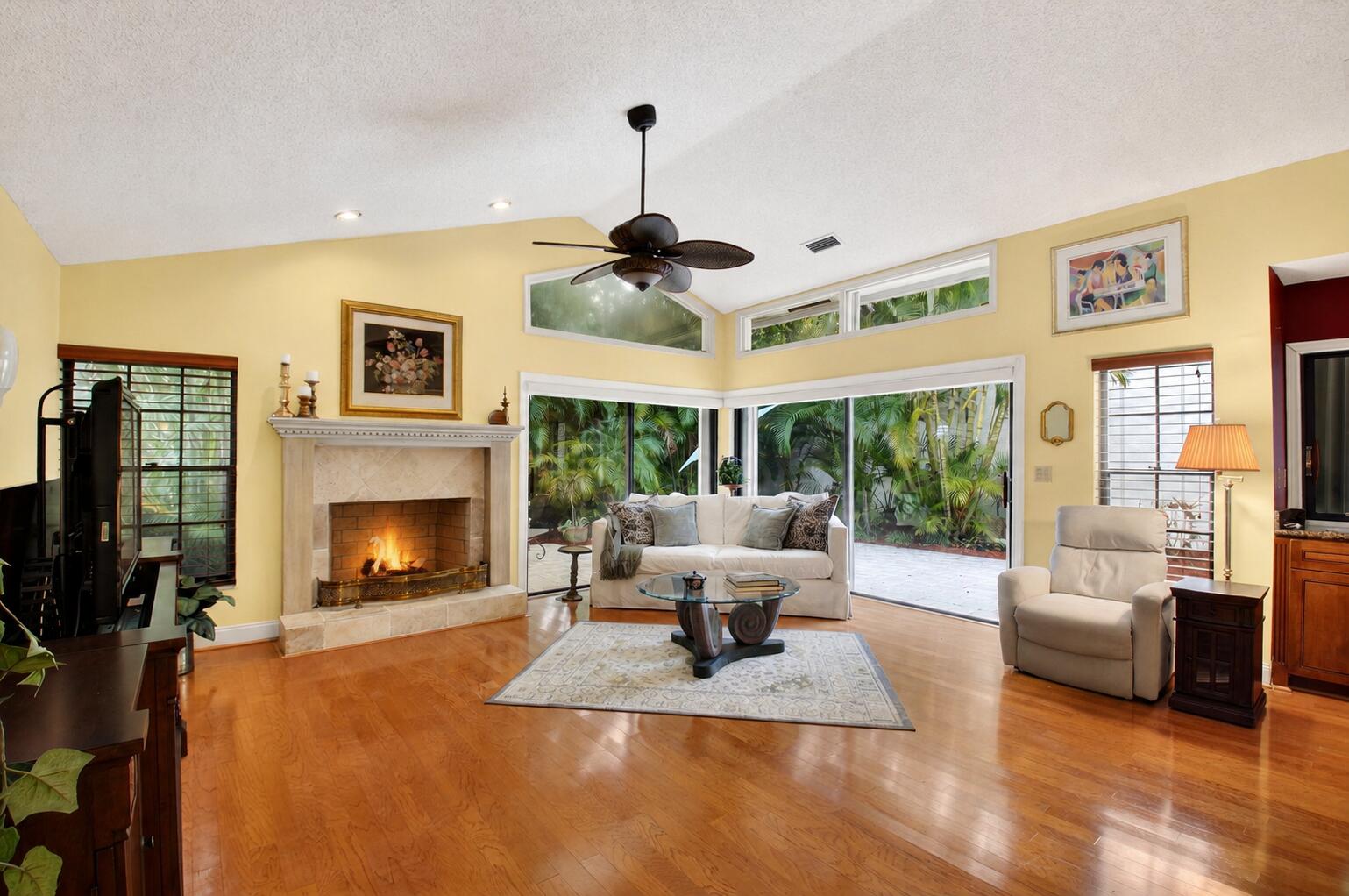 21700 Club Villa Terrace Boca Raton, FL 33433 - Photo 10 of 51 FIREPLACE AND CLERESTORY WINDOWS