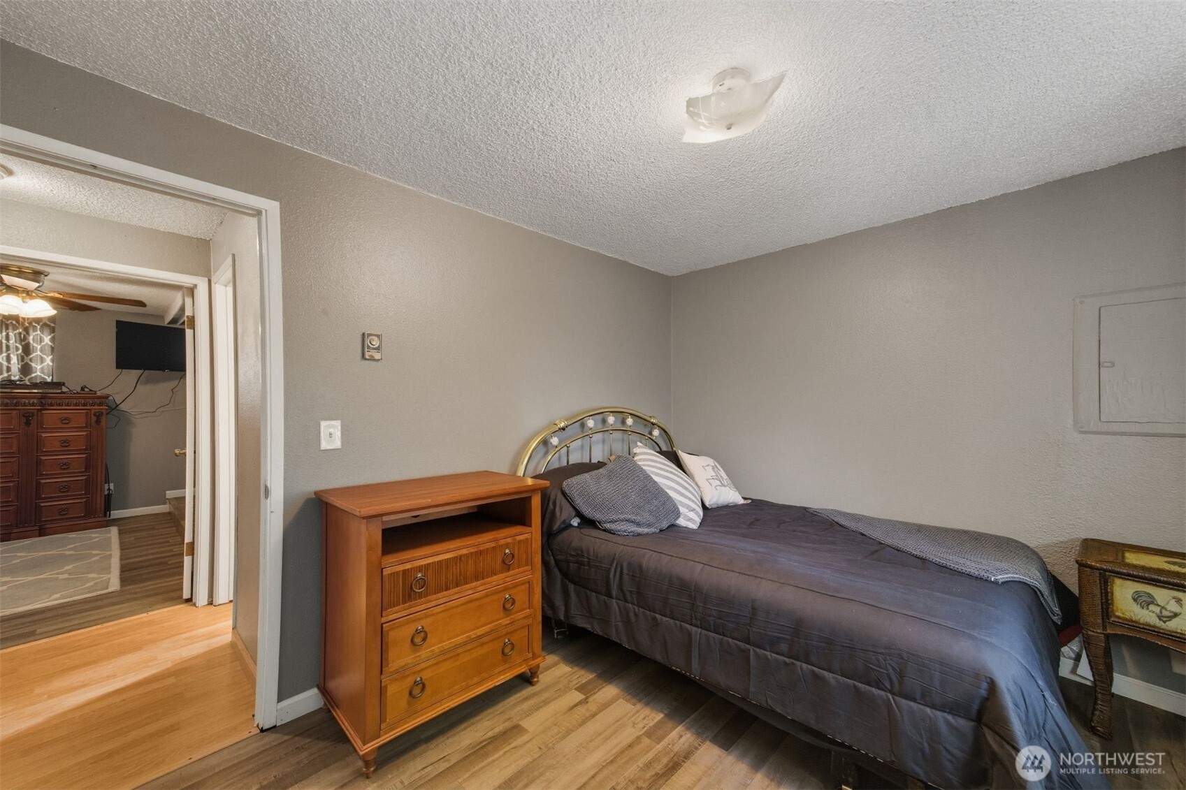 3648 Birch Terrace Court Custer, WA 98240 - Photo 12 of 28 a bedroom with a bed and wooden floor