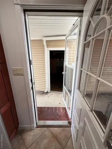 a view of front door