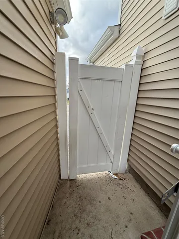 a view of a porch with a sink