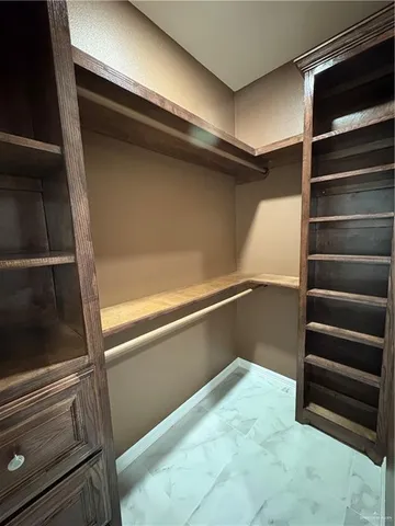 a view of walk in closet