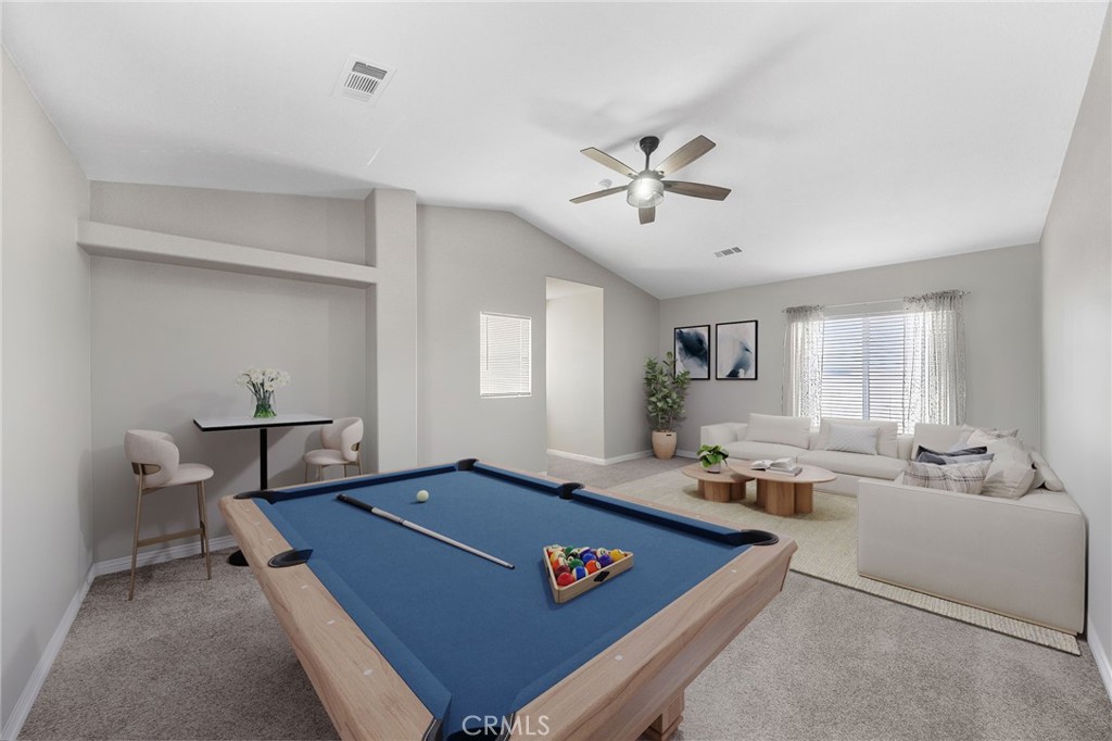 1494 Rabbit Peak Way Hemet, CA 92545 - Photo 34 of 45 a living room with furniture pool table and window