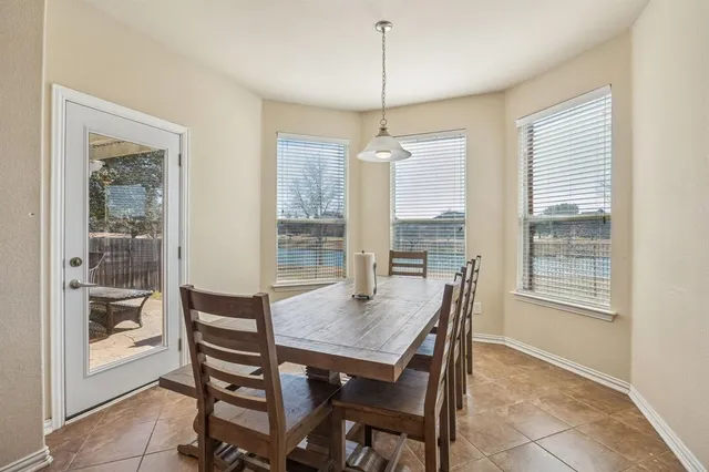 a dining room with furniture window wooden floor
