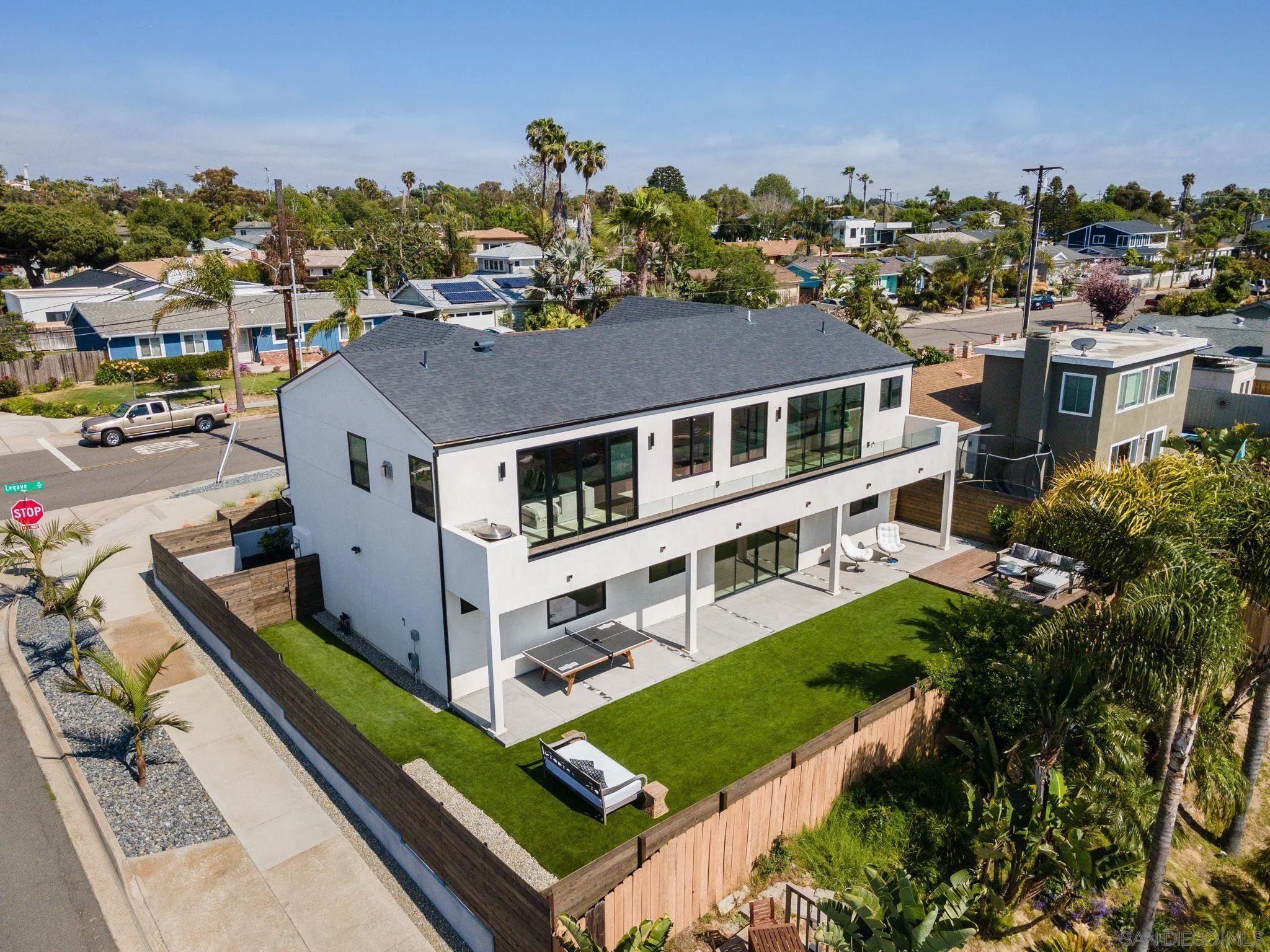 1604 Legaye Drive Encinitas, CA 92007 - Photo 38 of 43 a aerial view of a house with a garden and plants