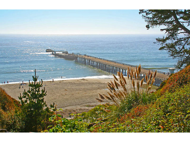 a view of beach and ocean view