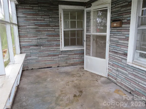 a view of front door of house