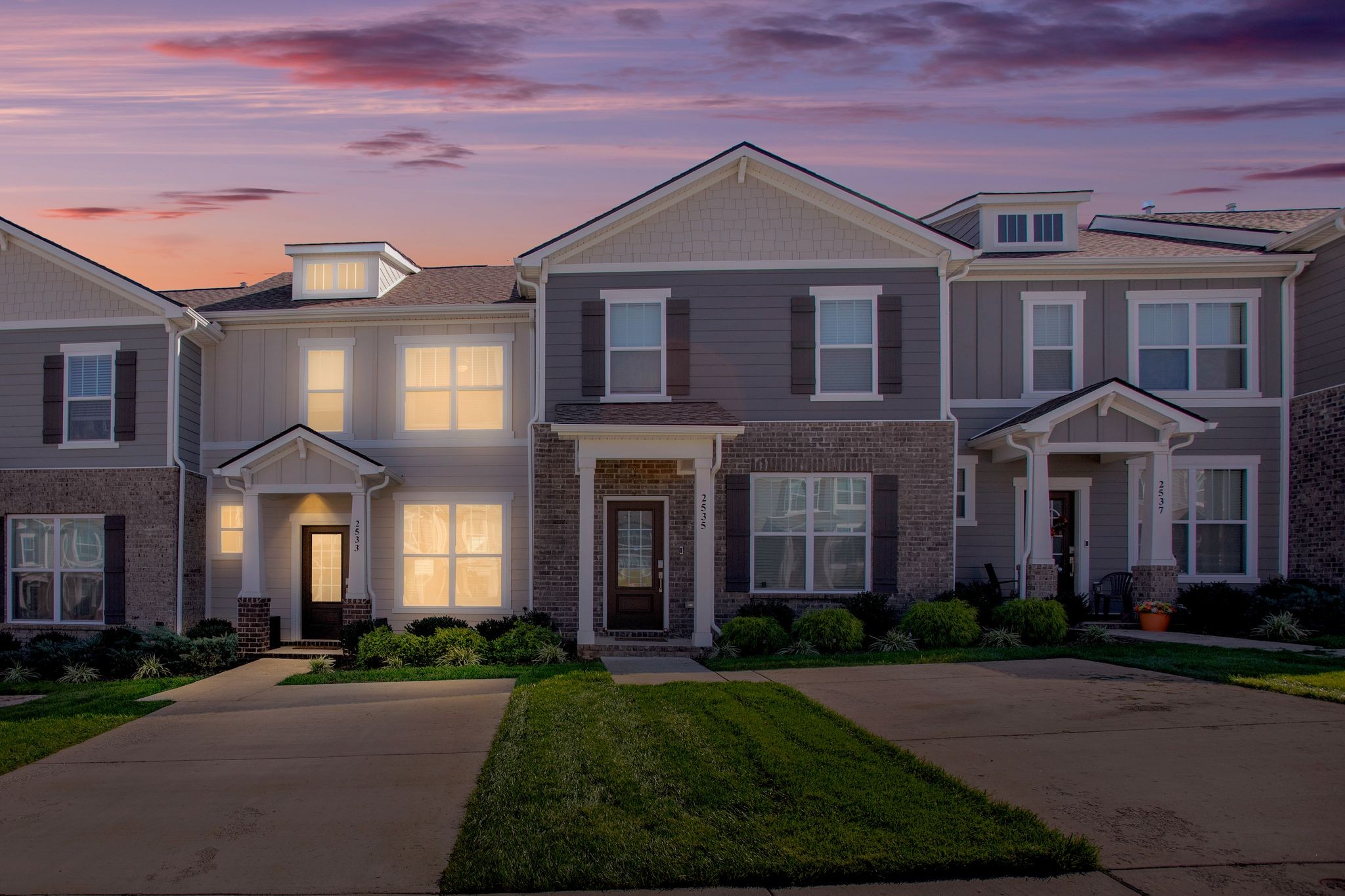 2533 Drumwright Way Columbia, TN 38401 - Photo 27 of 27 front view of a brick house with a yard