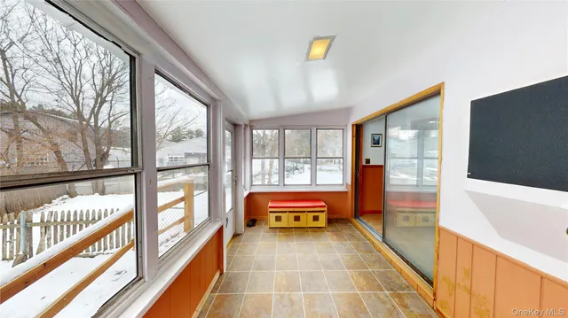 front view of a house with a road