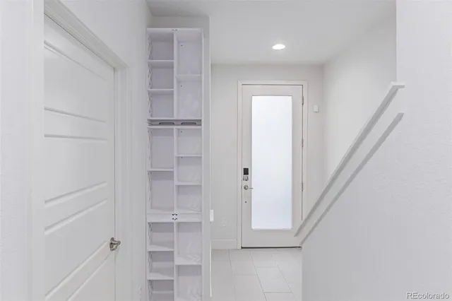 a view of a walk in closet
