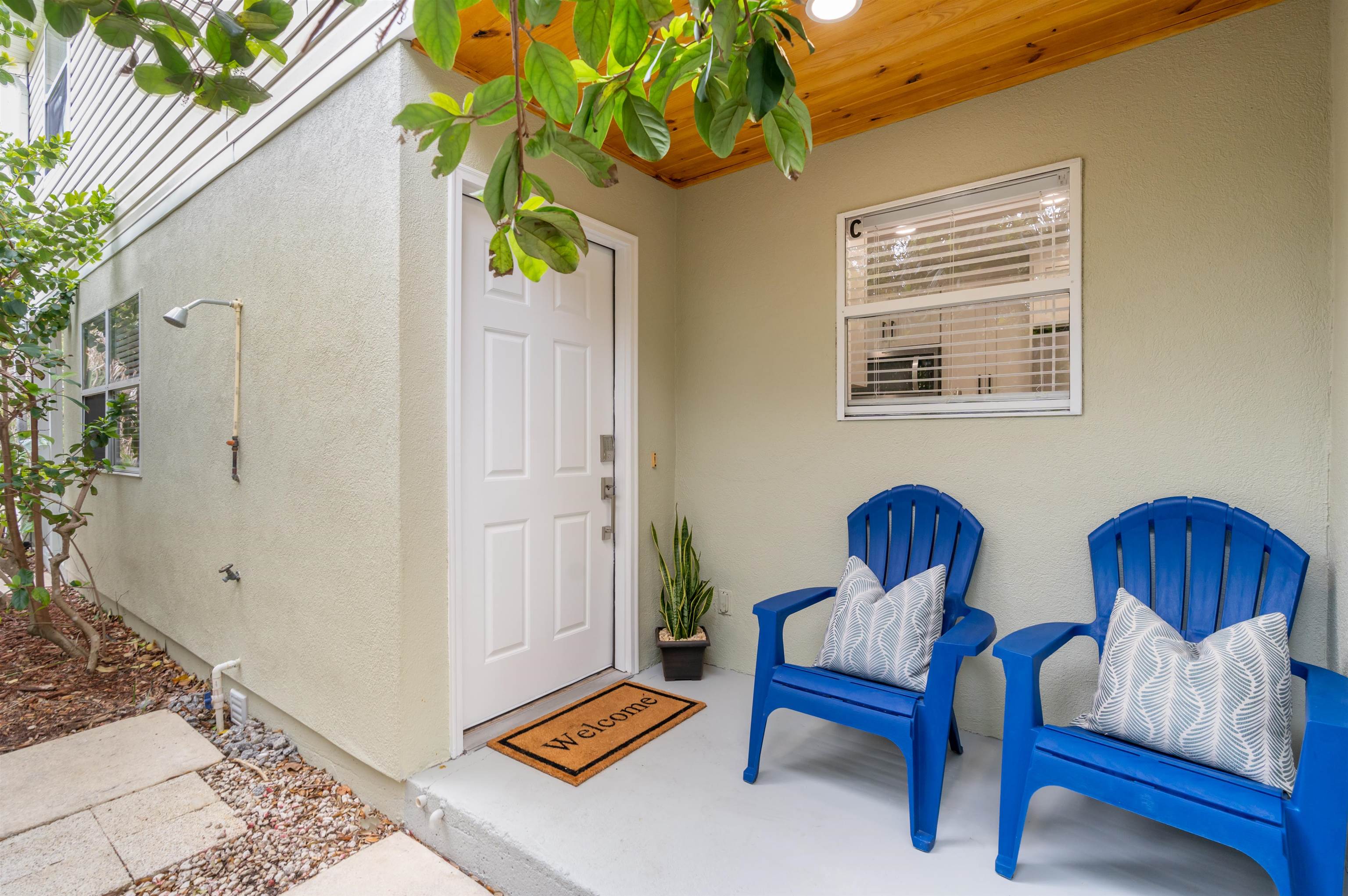 203 E Street St. Augustine, FL 32080 - Photo 5 of 68 Entrance to property with stucco siding