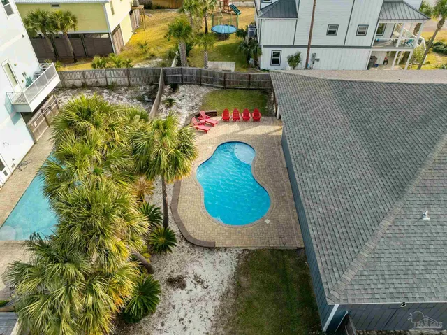 a view of outdoor space yard swimming pool and patio