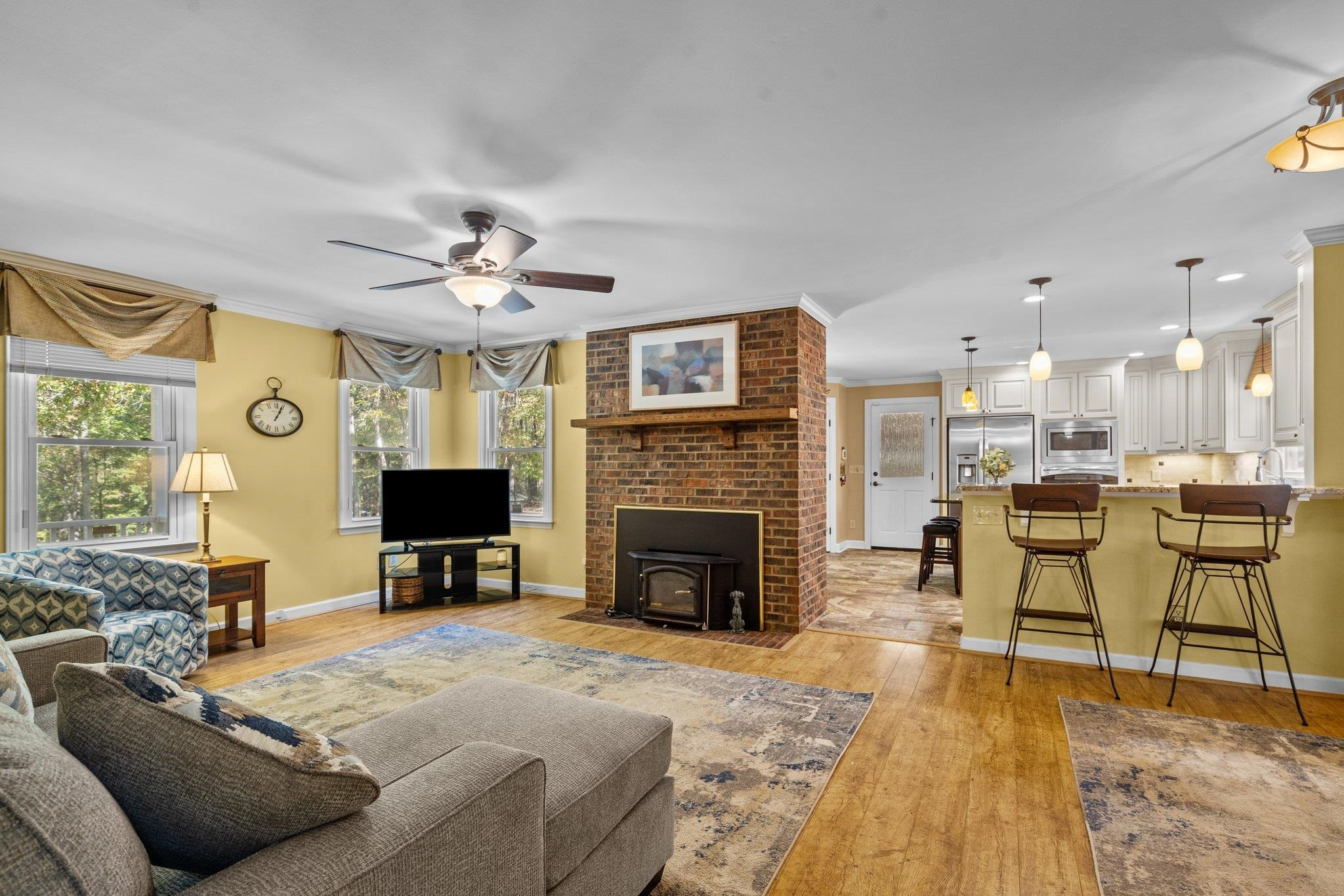301 Graham Day Road Roxboro, NC 27574 - Photo 8 of 66 Open concept with kitchen and living room