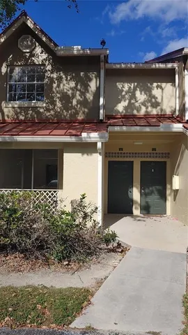 a view of a house with a porch