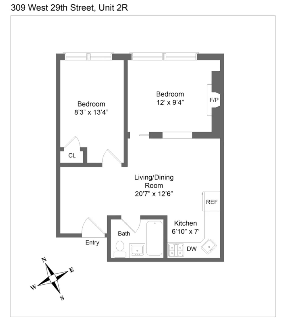 309 West 29th Street, Unit 2R Manhattan, NY 10001 - Photo 11 of 11 unknown