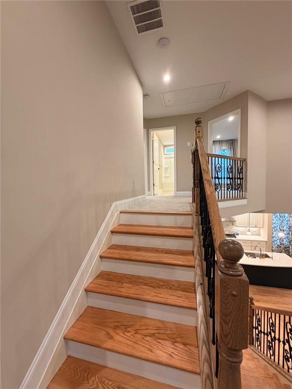 8040 Scenic Ridge Way Ball Ground, GA 30107 - Photo 17 of 35 a view of entryway and hall with wooden floor