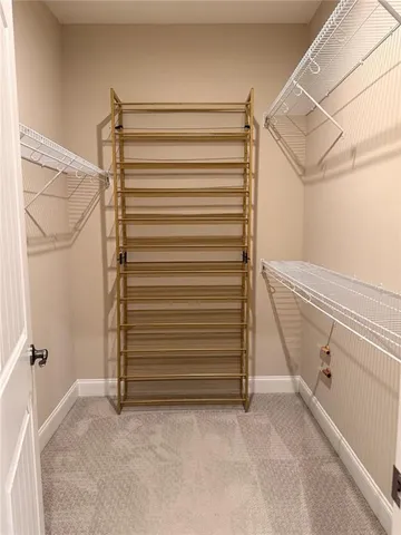 a view of closet area